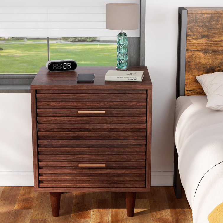 Wayfair walnut deals nightstand